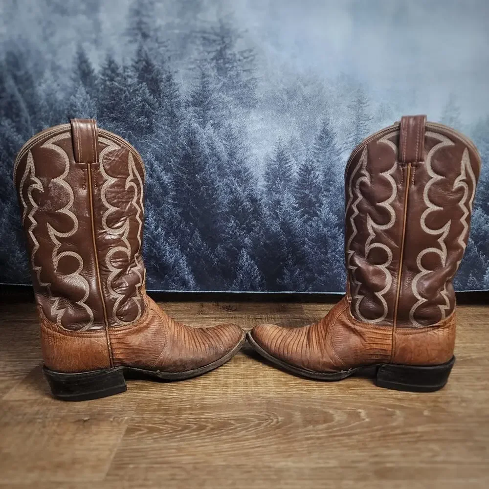 Tony Lama Exotic Teju Lizard Boots | Men's 7.5